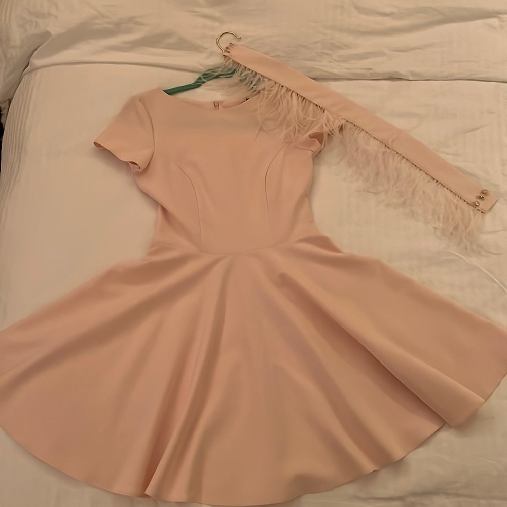 Pink midi dress